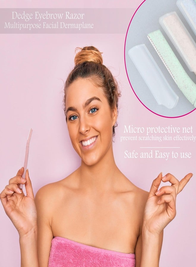 DEDGE Eyebrow Razor Multipurpose Dermaplane Facial Razor for Exfoliation, Eyebrow Shaper, Stainless Steel, Contemporary, Unisex Adults, Stainless Steel, All, 3 Pack - Image 3